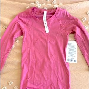 NWT Lululemon Swiftly Tech Long Sleeve Blossom Pink
